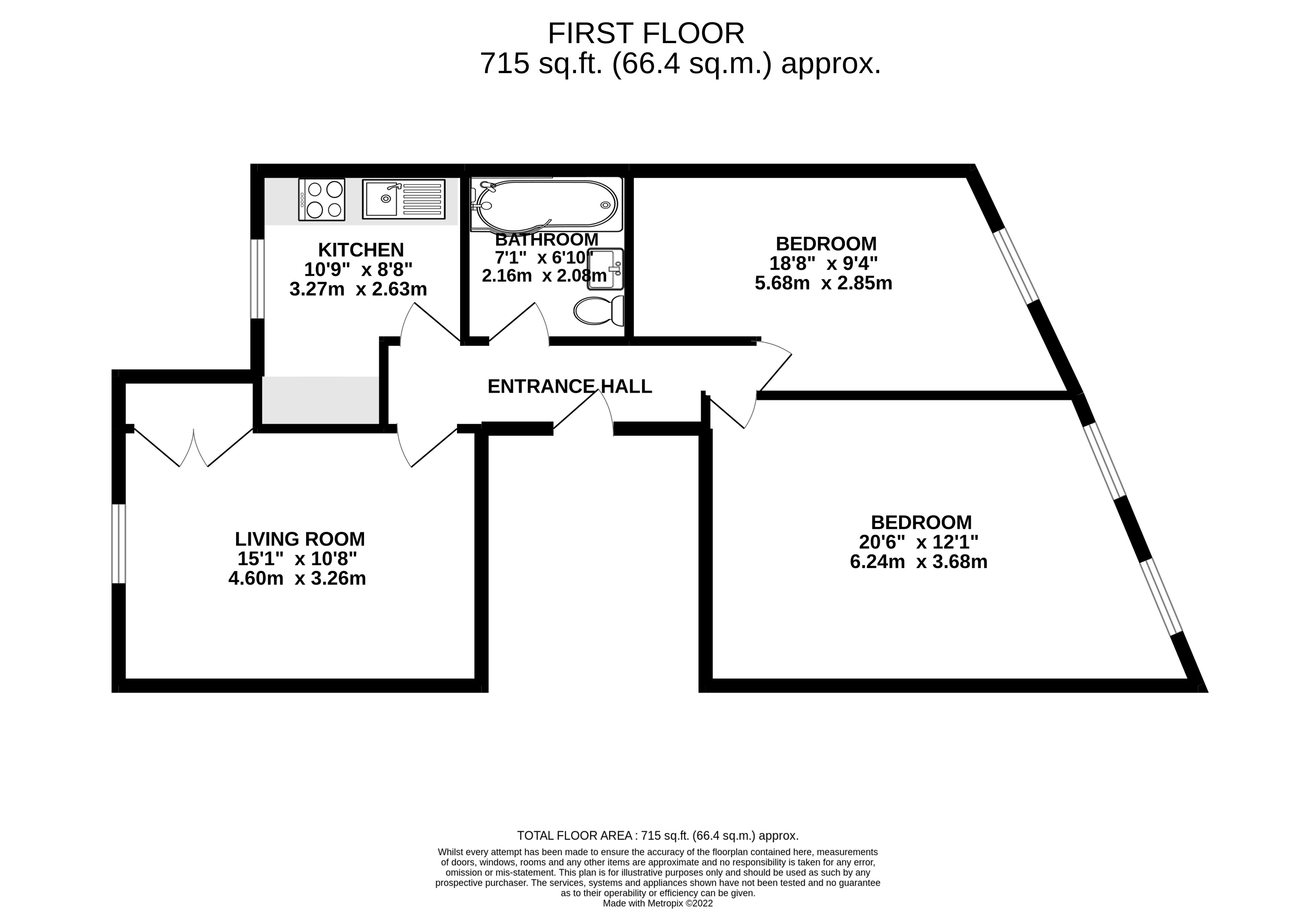 Floorplan for Upper High Street, Taunton, Somerset