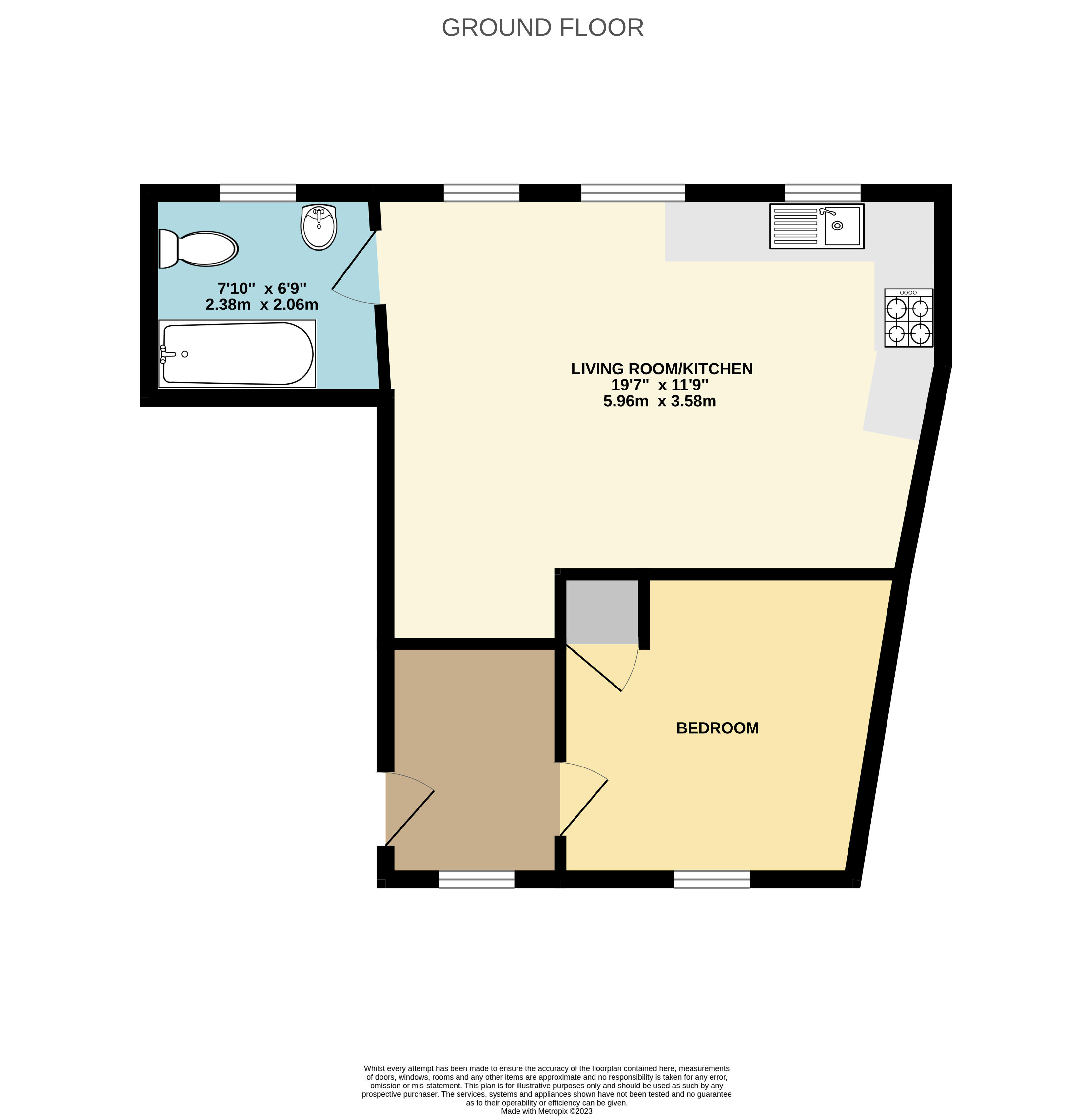 Floorplan for Compass Hill, Taunton