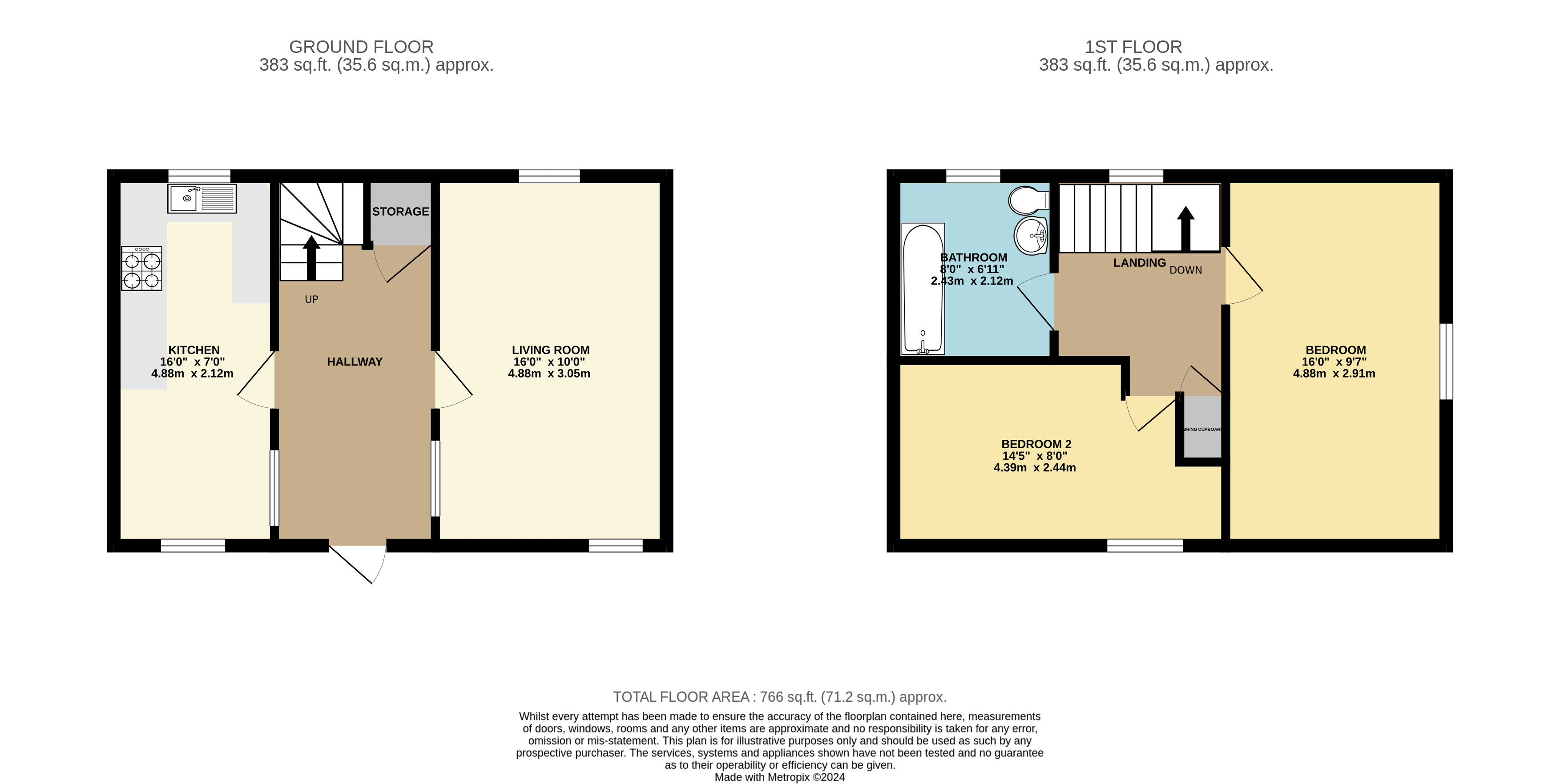 Floorplan for Churchinford, Taunton, Somerset