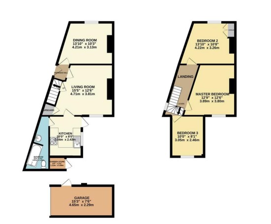 Floorplan for Eastbourne Road, Taunton, Somerset, TA1 1ST
