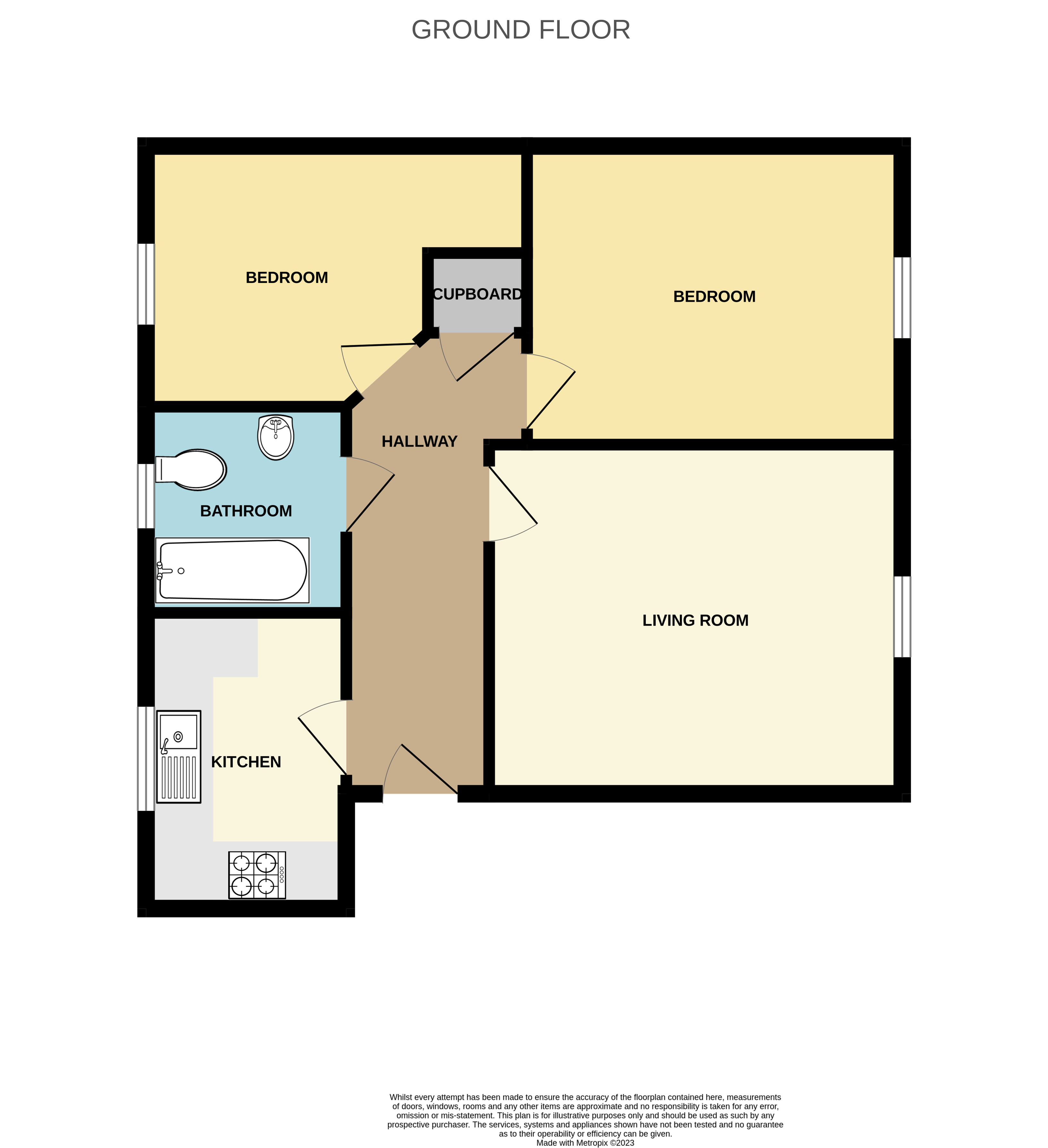 Floorplan for Norton Fitzwarren, Taunton, Somerset